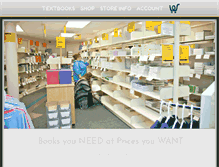 Tablet Screenshot of bookstore.wncc.edu